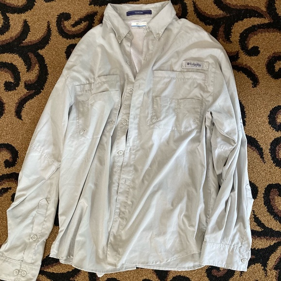 Columbia Gray Lightweight Shirt Jacket Casual Style - Picture 1 of 3